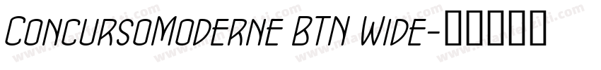 ConcursoModerne BTN Wide字体转换
